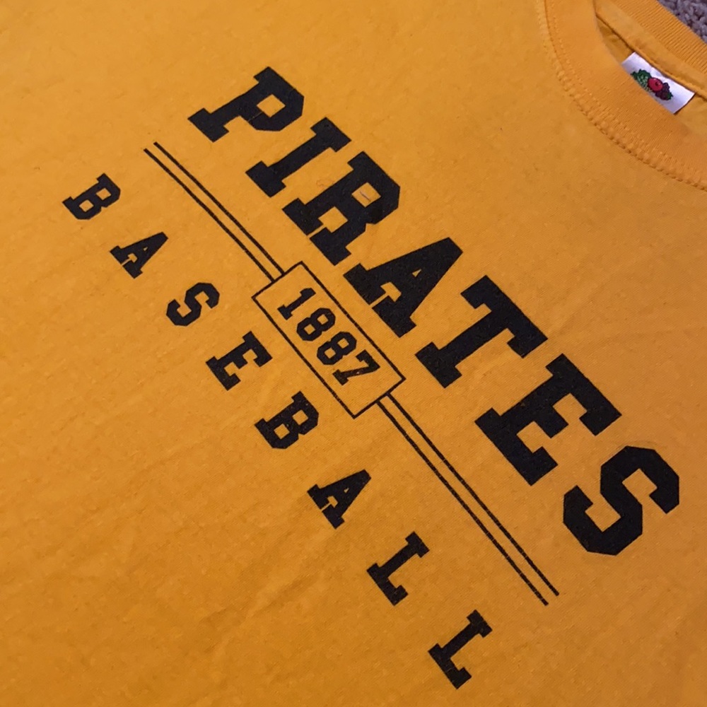 Pittsburgh Pirates 1887 Baseball Gold & Black Tee